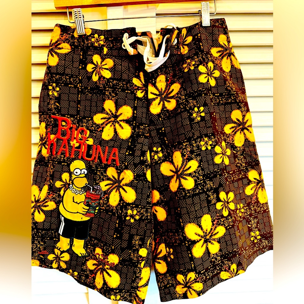 Calhoun Sportswear “Big Kahuna” Simpsons Swim Trunks